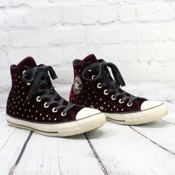 CONVERSE Studded Chuck Taylor Sneakers Size 7 - Picture 3 of 10